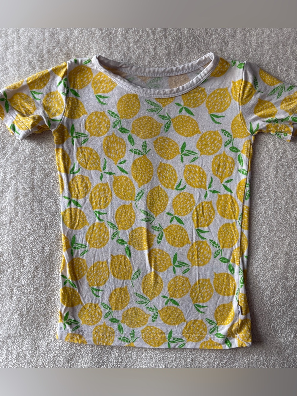 Little Sleepies Lemon Print Pajama Top, size 2T